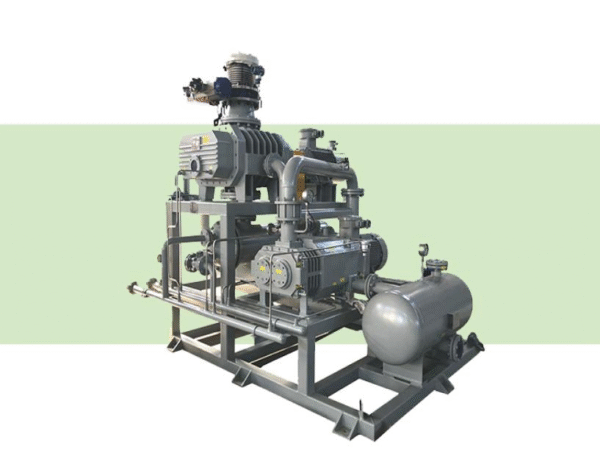 JZJQDP Tri-lobe Gas-cooled Roots/Screw Dry Vacuum Pumping System