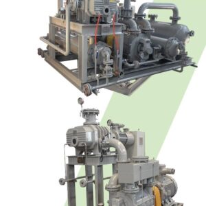 JZJQY Tri-lobe Gas-cooled Roots/Liquid Ring Vacuum Pumping System