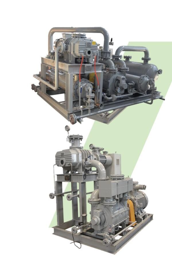 JZJQY Tri-lobe Gas-cooled Roots/Liquid Ring Vacuum Pumping System